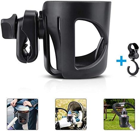 Product image of Stroller Cup Holder, Flytaker Cup Holder for Stroller, Universal Baby Bottle Holder with Stroller Hook