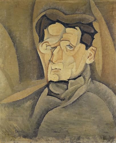 Impression d'art portrait de Maurice Raynal par Juan Gris sur toile