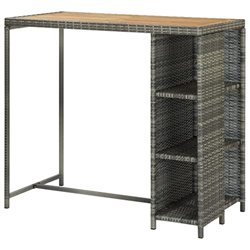Table de bar 120x60x110 cm stable pour optimiser l'espace salon - 5