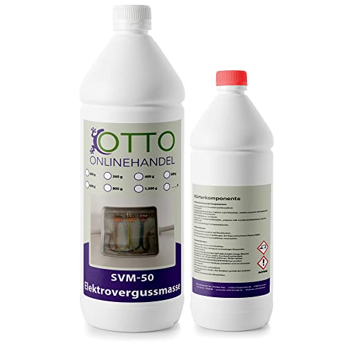 SVM-50 Elektrovergussmasse (300 g) | Elektronik Gießharz | glasklares Epoxidharz Resin | getestete Isolation bis 1000V | IP68 wasserdicht & staubdicht