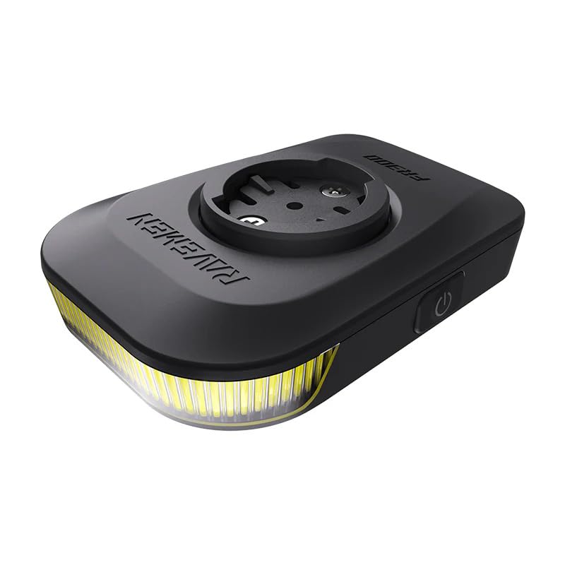 Ravemen Feu de vélo FR300 Ant+, Objectif Grand Angle avec visibilité latérale, Port de Charge et de décharge USB-C, Design résistant à l'eau IPX 6