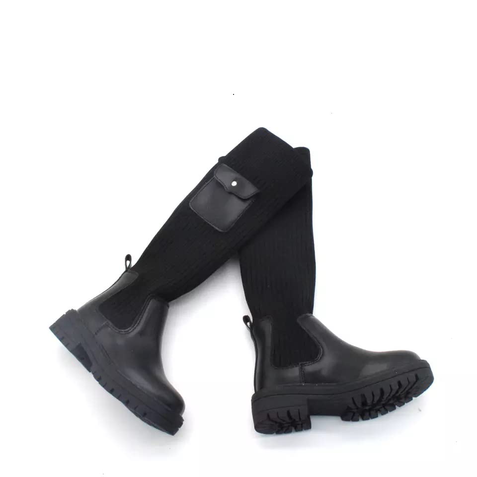 Logo Custom Girls Knee High Sock Boots3