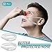 Patelai 30 Pcs Elastic Nose Bandage, External Nasal Bandage Dressing Holder with High Absorption Capacity for Nose, White