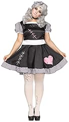 Broken Rag Doll Plus Size Ladies Fancy Dress Halloween Dolly Adults Costume