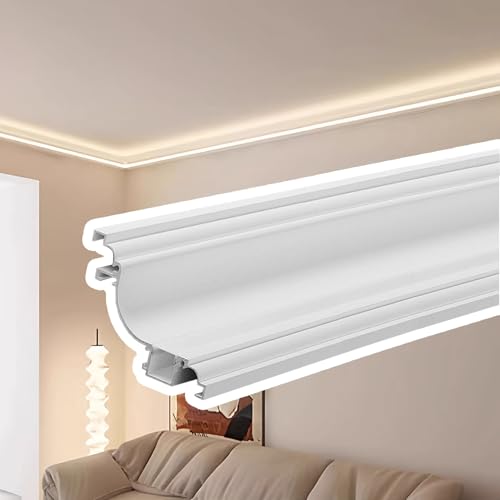 Moldura de corona interior LED de 6 metros para iluminación indirecta de pared