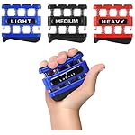 Finger Strengthener - Finger Exerciser for Forearm and Hand Strengthener - Hand Grip Workout Equipment for Musician, Rock Climbing and Therapy