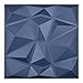 Art3d Navy Blue PVC 3D Wall Panel Diamond, Cover 32 Sq.ft