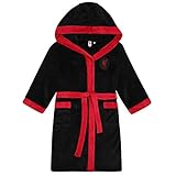 Liverpool FC - Batín con Forro Polar y Capucha para Hombre - Producto Oficial - Negro - Pequeña