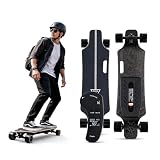 Longboard Skate Skateboard Elettrico con Display LCD, Dual...