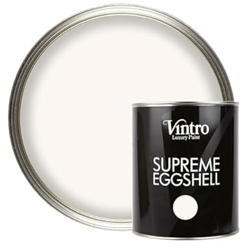 Vintro Paint | Satin Furniture Paint | Warm White | Wood | Trim | Metal | Eggshell Finish | 1 Litre (Champagne Waltz)