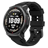 Amazfit T-Rex 3 Pro 44mm スマートウォッチ 登山 トレイルランニング ヤマレコ ヤマップ G5チタン合金 サファイアガラス スピーカー内蔵 フラッシュライト iPhone Android対応 GPS 6衛星 ミリタリー 3種類オフラインマップ ナビゲーション ルートインポート 10ATM防水 AIによる音声操作 (タクティカルブラック)