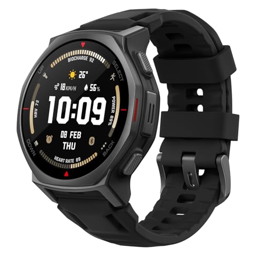 Amazfit T-Rex 3 Pro 44mm �X�}�[�g�E�H�b�` �o�R �g���C�������j���O ���}���R ���}�b�v G5�`�^������ �T�t�@�C�A�K���X �X�s�[�J�[���� �t���b�V�����C�g iPhone Android�Ή� GPS 6�q�� �~���^���[ 3��ރI�t��