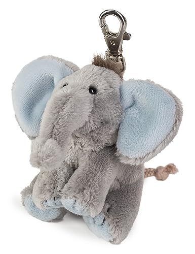 Schaffer 0259 Porte-clés peluche éléphant „Babysugar blue“