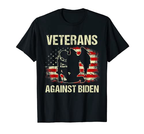 Anti Biden Veterans Against Say Their Names American Flag T-Shirt for Women Men