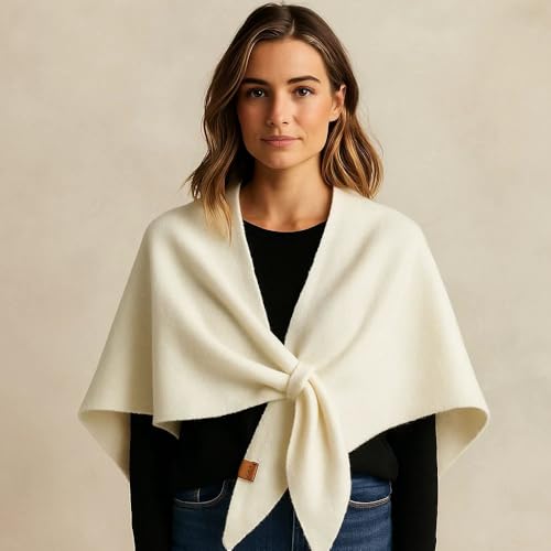 Fleece Shawl Wrap for Women, Women's Solid Color Scarf, Casual Soft Comfortable Shawl for Daily Wear2