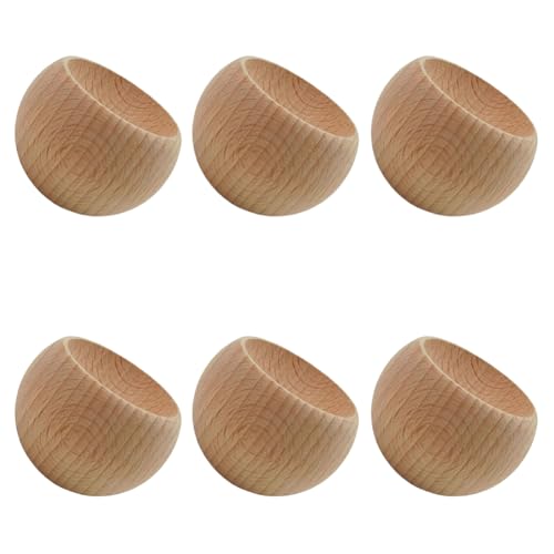 6 piezas difusores de aceite de madera en forma de huevo miniatura 1