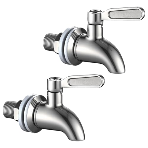 Ceaeso Stainless Steel Beverage Dispenser Spigot (2 Pack)