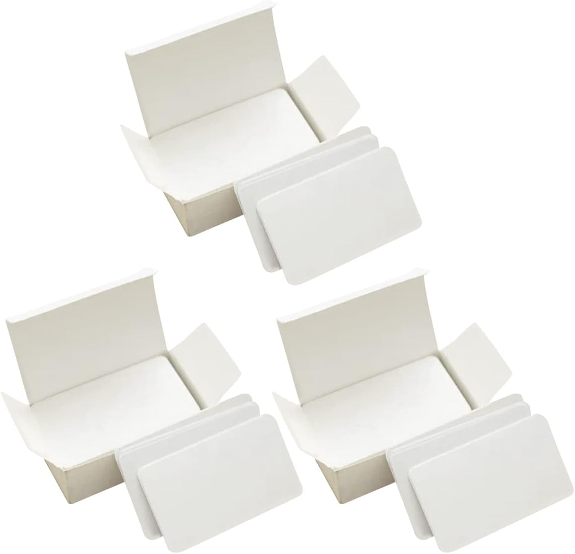 Enn Llc 無地カード 名刺サイズ メッセージカード 情報カード 落書き用紙 言葉カード 手書き 紙カード 300枚入り ホワイト 3 公式ストア