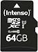Intenso Premium microSDXC 64GB Class 10 UHS-I Speicherkarte inkl. SD-Adapter (bis zu 90 MB/s), schwarz