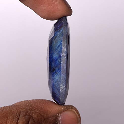Gemhub EV-667 Attractive Blue Sapphire 99.50 Ct Egl Certified Loose Gemstone Oval Cut Blue Sapphire Stone thumb #1