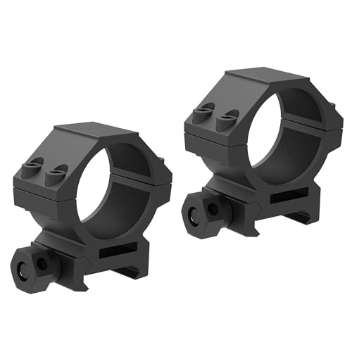 TPO 30mm Picatinny Scope Rings w/See-Thru Base, 30mm Picatinny Scope Mount (0.95