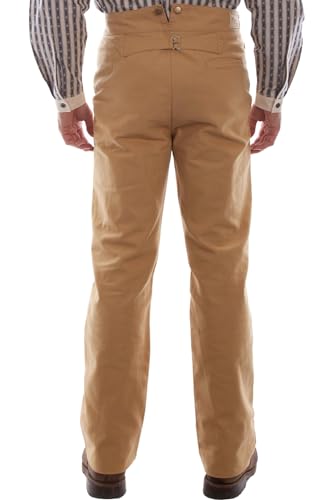 Scully Western Pants Mens Durable Canvas Rugged 38 x 36 Wheat F0_RW0402