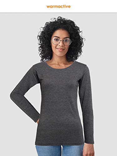 fun. 帝人 あったかインナー 3枚セット クルーネック レディース WARMACTIVE 防寒 の商品画像 1