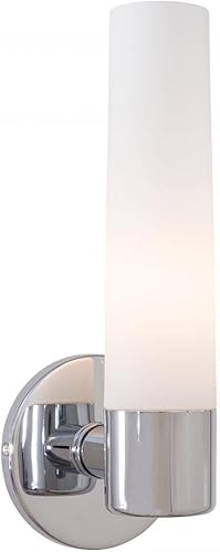 Kovacs P5041Saber sola luz 434" Amplia cuarto de baño lámpara de pared con Sha Etched de ópalo,, P5041-077, 60.00 watts, 120.00 volts
