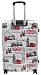 Imagen de A1 FASHION GOODS City of  Maletas expandibles de 4 ruedas con estampado de ciudad de Londres