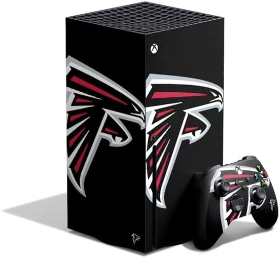 Skinit Decal Gaming Skin Compatible with Xbox Series X Bundle - Officially Licensed NFL Atlanta Falcons Large Logo Design