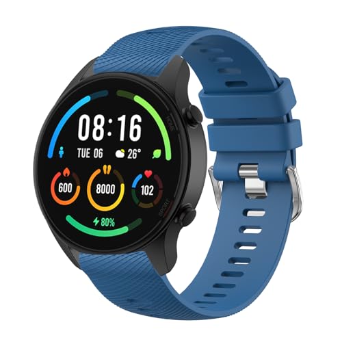 for Garmin Forerunner 255 Strap 265 Strap Venu 2/Venu 3/Vivoactive 4 45mm 22mm Width Adjustable Soft Silicone Quick Release Band for 255/265 Music Legacy Hero (Navy blue)