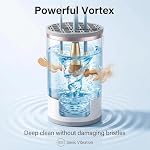 Makeup Brush Cleaner,Rechargeable Electric Makeup Brush Cleaner Dryer,Portable Makeup Brush Cleaner for Traveling Households, USB, Fits All Brush Sizes