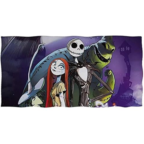 DDTT The Nightmare Before Christmas Soft Beach Towel Absorbent Microfiber Bath Shower Towel Cotton Solid Yoga Blanket For Kids Adult,Htd287Z31,35X75Cm-Z30 Cover