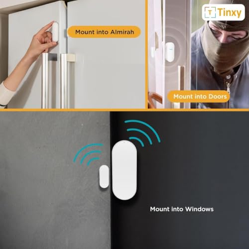 Image of T Tinxy Device 6 Node Smart Switch with Door Sensor .Retrofit Smart Switch. Compatible with Alexa and Google Home