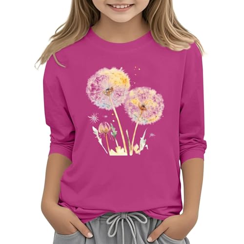 Girls White Tshirts for Tie Dye Tops Crew Neck Shirt Casual Athletic Tops Patterned Kids Workout Clothes Girls Size 8