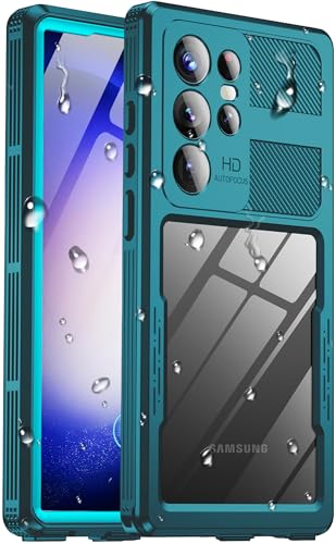Haireca for Samsung Galaxy S23 Ultra Waterproof Case [IP68 Water Proof] [Built-in Screen Protector] Magnetic Heavy Duty Military Grade Rugged Phone Case for S 23 Ultra 6.8 Teal