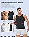 ZINMETER Men's Compression Shirt Slimming Tank Top Gynecomastia Shapewear Undershirt Tummy Control Body Shaper (1, Black, Small)