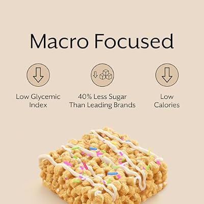 ProMix Nutrition Protein Puff Bars - Variety Pack - Birthday Cake, Snickerdoodle, Banana Bread, Mint Chocolate - Marshmallow Crispy Treat - High Protein & Low Calorie - 12 Bars