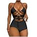 Maillot De Bain Bikini Sexy Rayé Pour Femme, Bikini Sexy De Couleur Unie, Maillot De Bain Bikini Bohème, Bandeau Bandage Bikini Set Push-up Maillots De Bain Brésiliens Beachwear