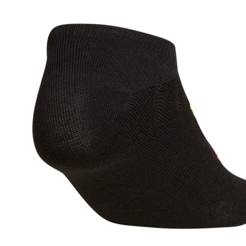 adidas Originals Women's Trefoil Super No Show Socks (3-Pair), Black/White/Pride, Medium4