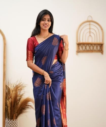 Image of Avantika Fashion Women's Kanjivaram Soft Silk Banarasi Sarees With Blouse Piece For Women