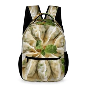 Backpack-for-Men-Women-Laptop-Backpack-A-Plate-of-Dumplings-Casual-Daypack-Laptop-Bag-for-Travel Backpack for Men Women Laptop Backpack A Plate of Dumplings Casual Daypack Laptop Bag for Travel