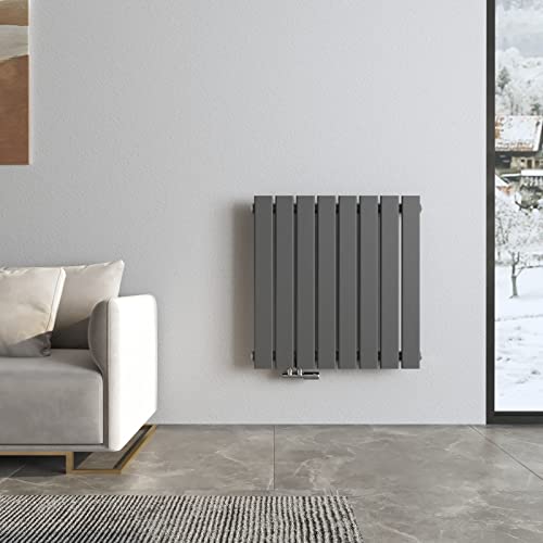 Heilmetz Radiadores plano 630 x 620 mm Antracita Radiador de panel de diseño con conexión lateral...