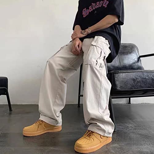 FantasyGears Y2k Baggy Cargo Pants Men Hip Hip Straight Leg Joggers Pants Streetwear Loose Sweatpants with Pockets4