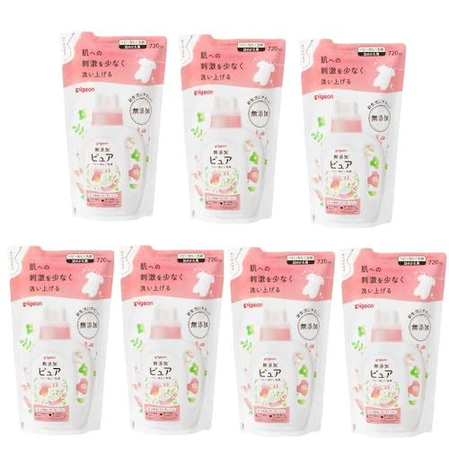 【まとめ買い】ピジョン 赤ちゃんの洗たく用洗剤 ピュア 詰めかえ用 720ml【×7個】