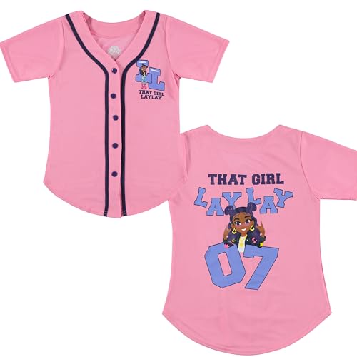 Nickelodeon That Girl Lay Lay Baseball Jersey T-Shirt- Little and Big Girl Sizes 4-163