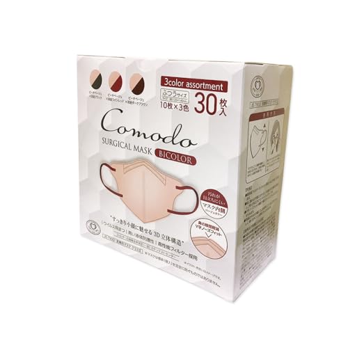 [IDK] RhT[WJ}XN ӂTCYi125×140mmj ×p}XN NXV Comodo SURGICAL MASK S}XNHƉ (1, x[W 30/ i10×R3FiubN/Cbh/_[Nu
