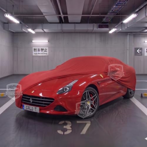 Image of Outdoor car Cover for Ferrari California 2008-2017 Premium red Waterproof UV dust Protection Waterproof