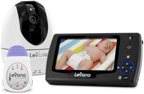 LEVANA Ovia Digital Baby Video Monitor with LEVANA Powered by Snuza Oma+ Portable Baby Movement Monitor System