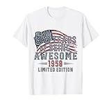 Photo Gallery vintage 1958 limited edition 68 anni bandiera degli stati uniti 68° compleanno maglietta Photo Gallery vintage 1958 limited edition 68 anni bandiera degli stati uniti 68° compleanno maglietta